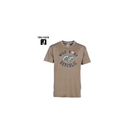 Camiseta Wild Boar Republic Percussion Beige