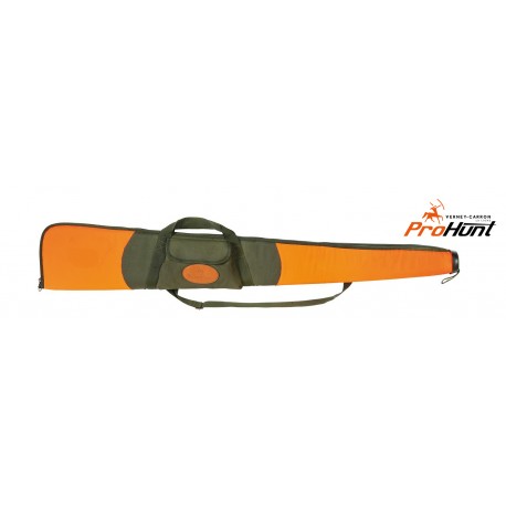 FUNDA RIFLE CON VISOR VERNY CARRON NARANJA Y VERDE