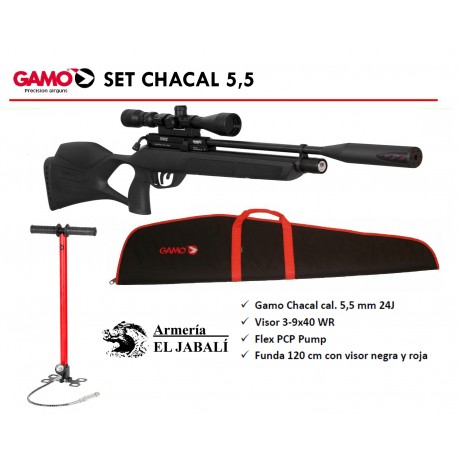 Pack Gamo Chacal Silenciador en 5,5 PCP